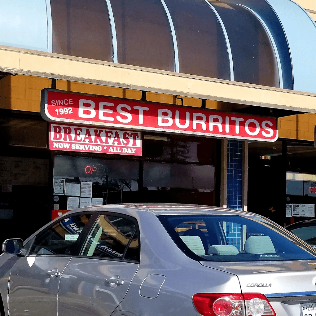 Best Burritos storefront on San Pablo Ave
